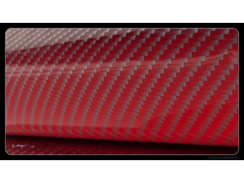 Карбон 2D (красный) полоски серебро 