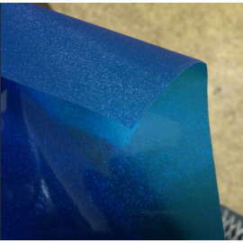 Пленка для фар алмазная крошка (синий)  