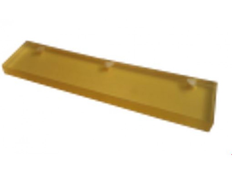 Лезвие полиуретановое GHS 90°, жесткое, (желтое), (140x40x9мм)