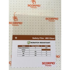 Scorpio Safety Film 7Mil Clear  (антискольная) 