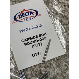 Боры Delta Kits DK FG2 карбидные с шарообразным наконечником (диаметр отверстия – 0,99 мм), (5 шт/уп