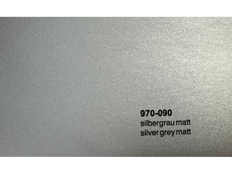 Пленка Oracal Матовый (серебро) 970-090 MRA Silver Grey 50м 1.52м