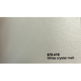 Пленка Oracal Матовый металлик (белый) 970-419 MRA White Crystal matt 50м 1.52м