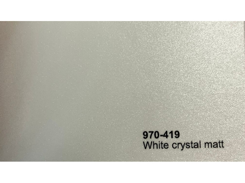 Пленка Oracal Матовый металлик (белый) 970-419 MRA White Crystal matt 50м 1.52м