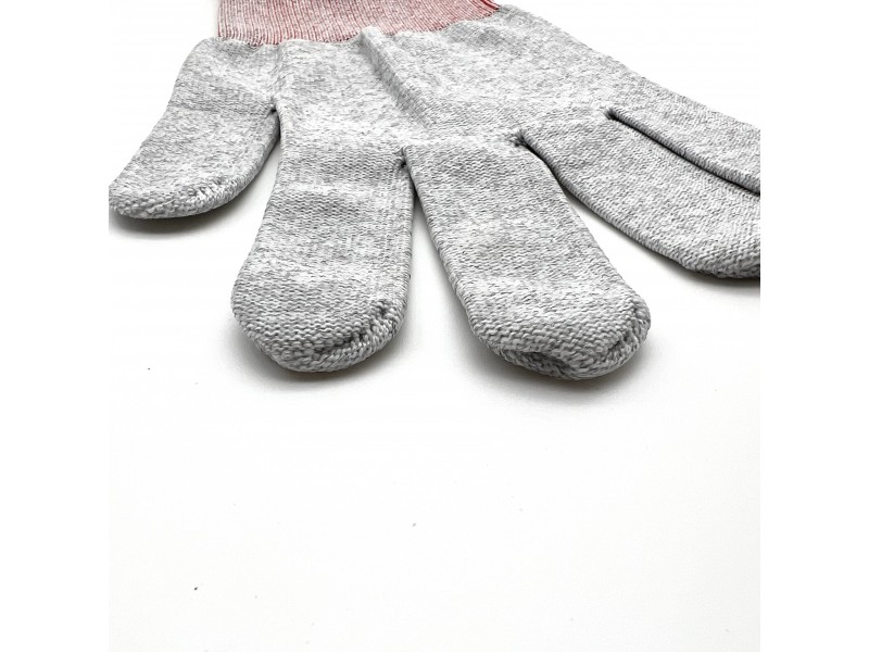 Перчатка (серая) с красным кантом, размер (XL)