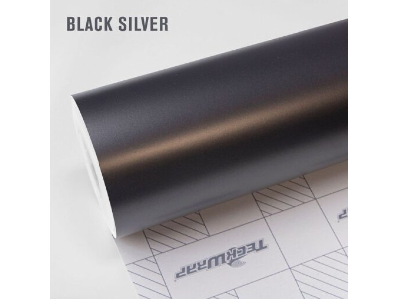 Пленка TeckWrap Сатиновый металлик (темно-серый) HM02R Black Silver 18м 1.52м