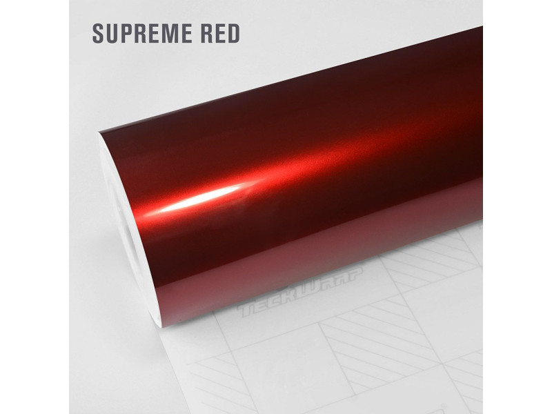 Пленка TeckWrap Глянцевый металлик (красный) GAL26HD Super Gloss Aluminum Supreme Red 18м 1.52м